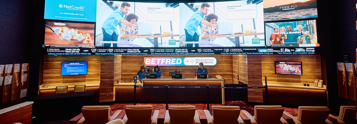Betfred Sportsbook sports betting counter